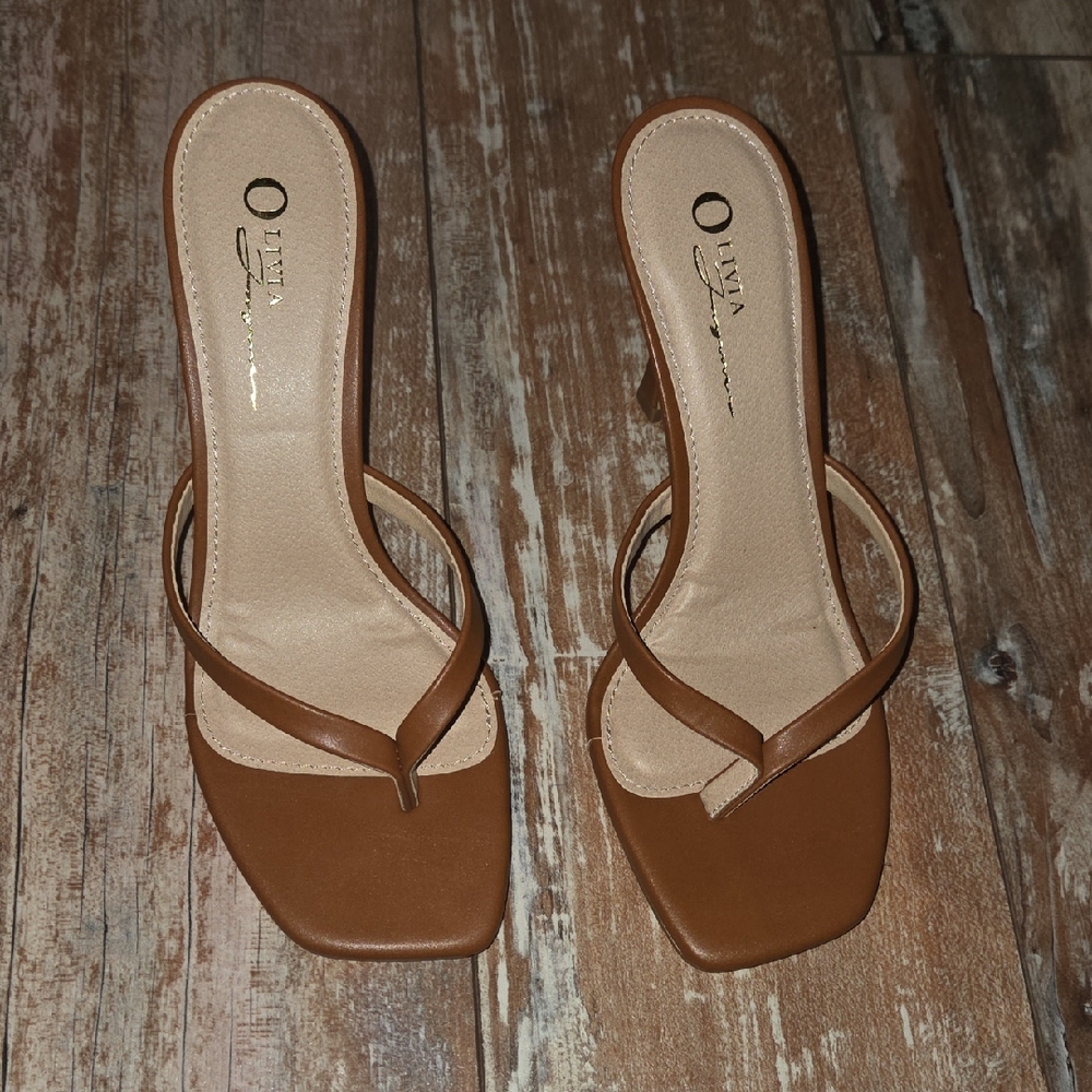 Oliza Tan Women's Heeled Sandals